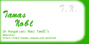 tamas nobl business card